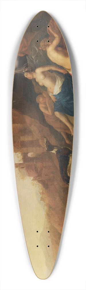 Bartholomeus Breenbergh - Diana And Her Nymphs Resting After A Hunt With Two Satyrs Spying On Them 39.3 inch art pintail longboard deck