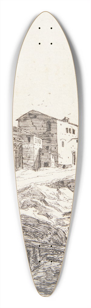 Bartholomeus Breenbergh - Herberg nr Prima Porta 39.3 inch art pintail longboard deck
