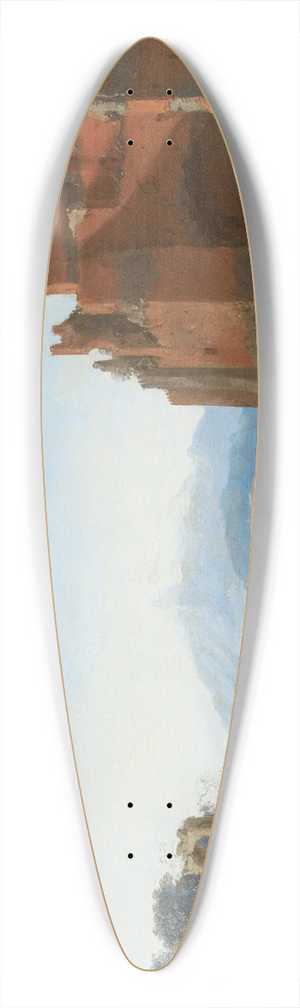 Bartholomeus Breenbergh - Italian Landscape with the Aurelian Wall 39.3 inch art pintail longboard deck