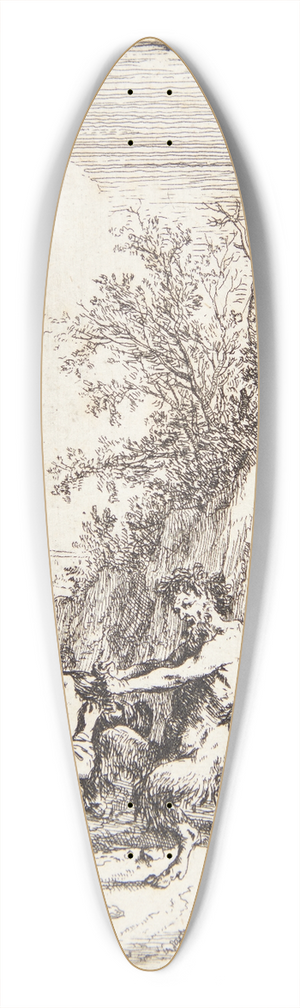 Bartholomeus Breenbergh - Nymfen Korsika mishandles af en satyr 39.3 inch art pintail longboard deck