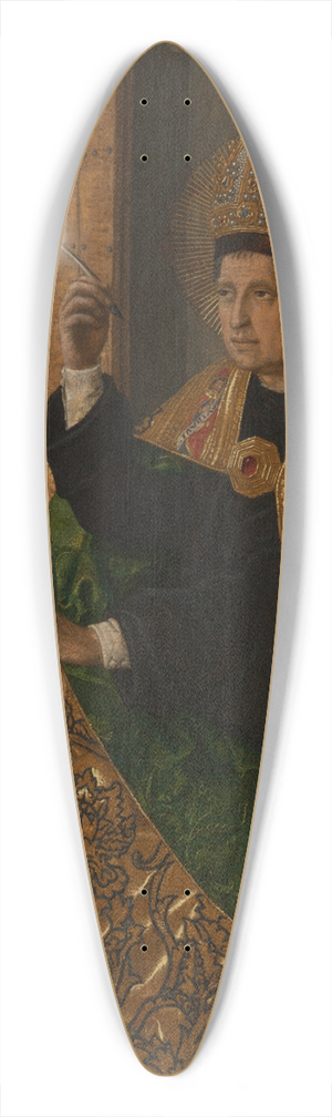 Bartolom Bermejo - Saint Augustine 39.3 inch art pintail longboard deck