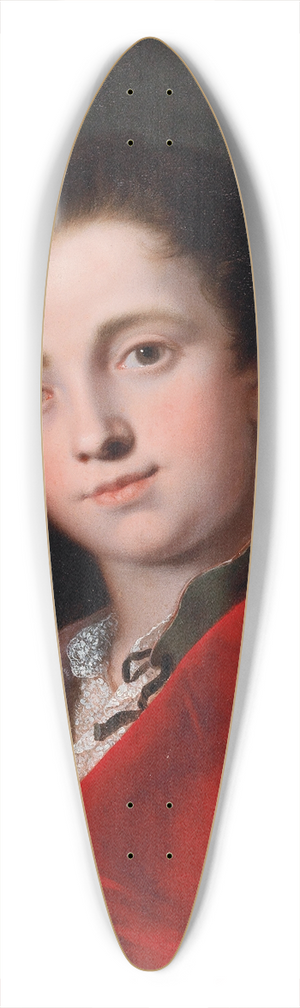 Bartolomeo Nazari - Portrait Of A Gentleman, Bust-Length, In A Grey Doublet And Red Cloak 39.3 inch art pintail longboard deck Bartolomeo Nazari - Portrait Of A Gentleman, Bust-Length, In A Grey Doublet And Red Cloak 39.3 inch art pintail longboard deck