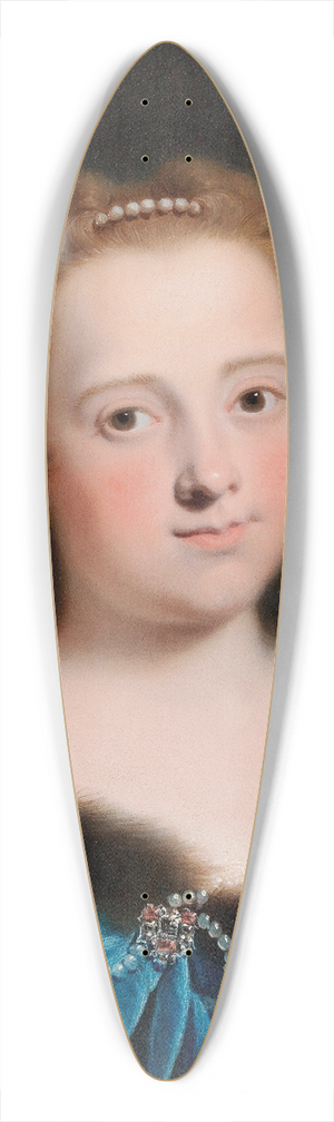 Bartolomeo Nazari - Portrait Of A Lady, Bust- Length, In A White Embroidered Dress And Blue, Fur-Lined Cape 39.3 inch art pintail longboard deck Bartolomeo Nazari - Portrait Of A Lady, Bust- Length, In A White Embroidered Dress And Blue, Fur-Lined Cape 39.3 inch art pintail longboard deck