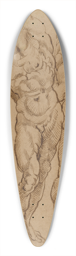 Bartolomeo Passarotti - Nude Studies 39.3 inch art pintail longboard deck