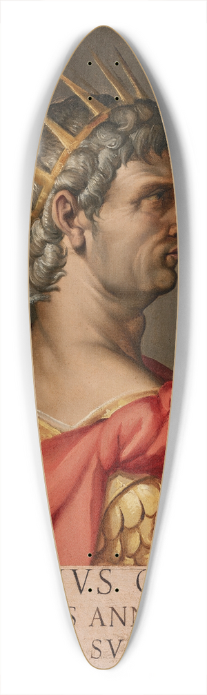 Bartolomeo Passarotti - The Emperor Claudius 39.3 inch art pintail longboard deck