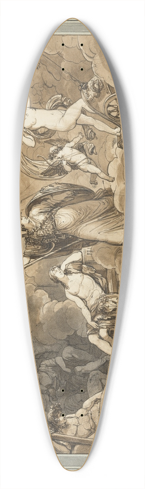 Bartolomeo Pinelli - The Dream of Telemachus, from The Adventures of Telemachus, Book 4 39.3 inch art pintail longboard deck Bartolomeo Pinelli - The Dream of Telemachus, from The Adventures of Telemachus, Book 4 39.3 inch art pintail longboard deck