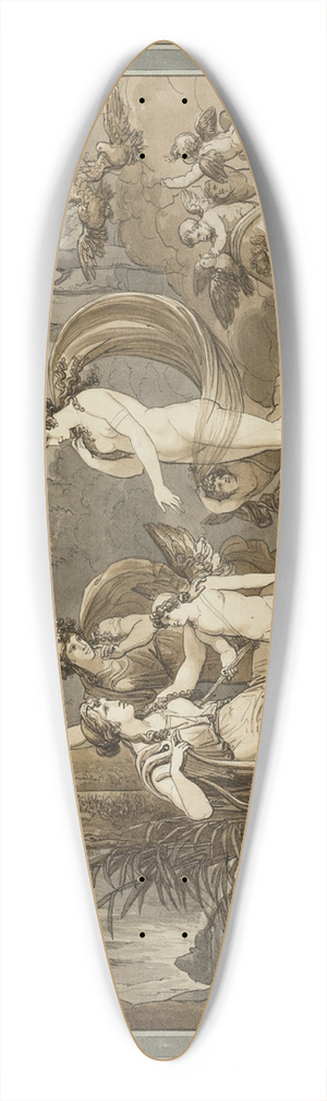 Bartolomeo Pinelli - Venus Presents Cupid to Calypso, from The Adventures of Telemachus, Book 7 39.3 inch art pintail longboard deck Bartolomeo Pinelli - Venus Presents Cupid to Calypso, from The Adventures of Telemachus, Book 7 39.3 inch art pintail longboard deck