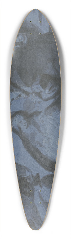 Bartolom Estebn Murillo - Adoration of the shepherds 39.3 inch art pintail longboard deck