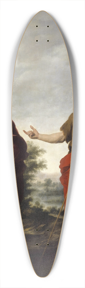 Bartolom Estebn Murillo - Saint John the Baptist Pointing to Christ 39.3 inch art pintail longboard deck