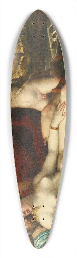 Battista dellAngolo del Moro - Mars and Venus with Cupid 39.3 inch art pintail longboard deck