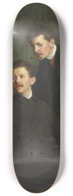 Bernhard sterman - Double portrait of the brothers Bernhard and Emil sterman 8.25 inch art skate deck