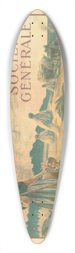 B. Chavannaz - Emprunt National 1918 39.3 inch art pintail longboard deck