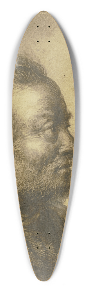 Benjamin Calau - Profilkopf eines brtigen Mannes nach rechts 39.3 inch art pintail longboard deck