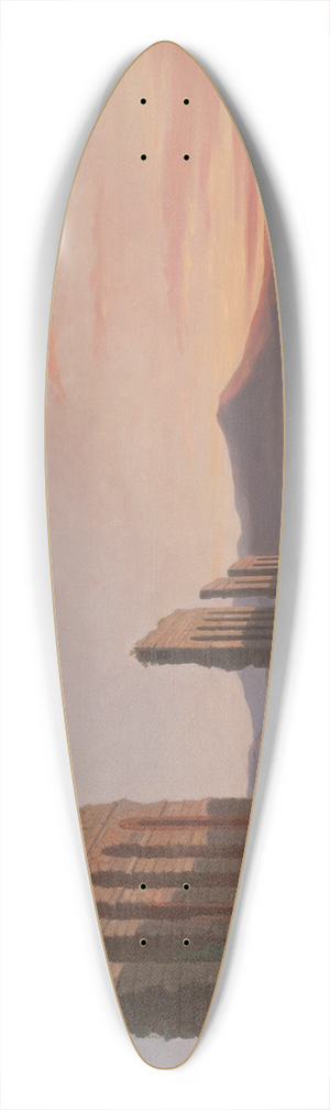 Benjamin Champney - View of the RomanCampagna 39.3 inch art pintail longboard deck