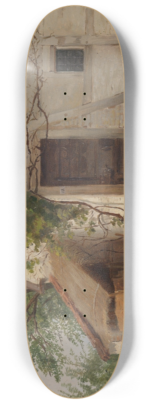 Adolph Tidemand - Farm at Goldsheim 8.25 inch art skate deck