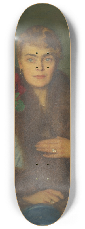 Bernhard sterman - Portrait of Hilda sterman 8.25 inch art skate deck