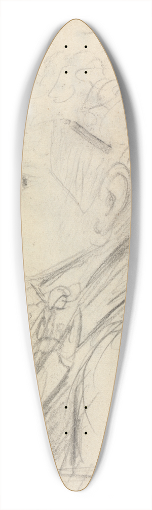 Benjamin Robert Haydon - Portraid Study of a Young Man 39.3 inch art pintail longboard deck
