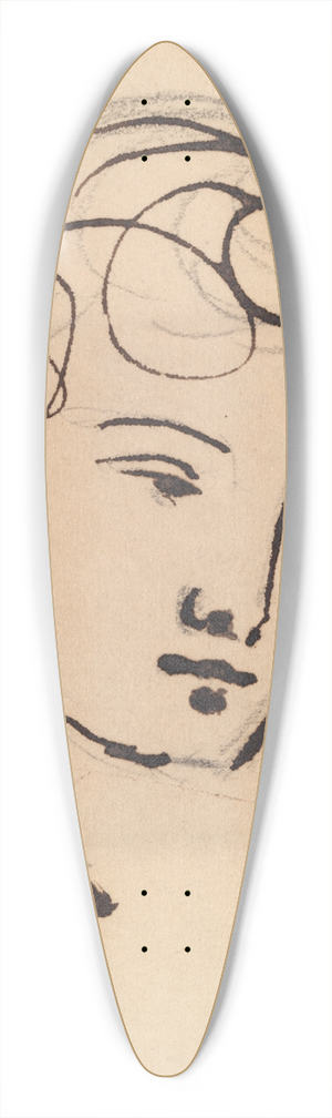 Benjamin Robert Haydon - Portrait Study 39.3 inch art pintail longboard deck