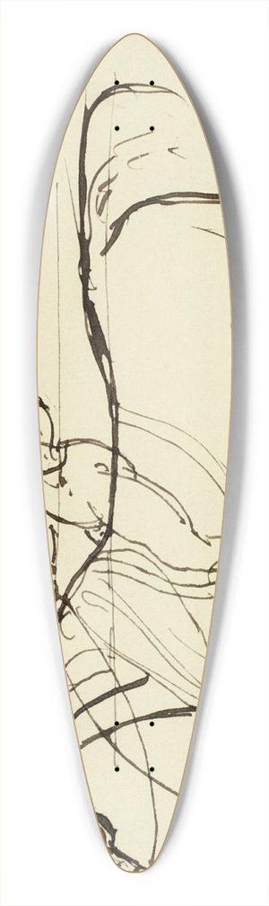 Benjamin Robert Haydon - Sketch of Horse and Rider 39.3 inch art pintail longboard deck