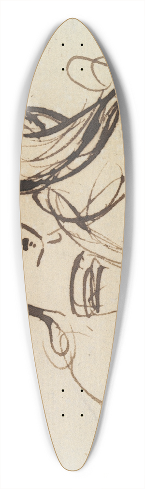 Benjamin Robert Haydon - Study For, Christs Entry into Jerusalem 39.3 inch art pintail longboard deck