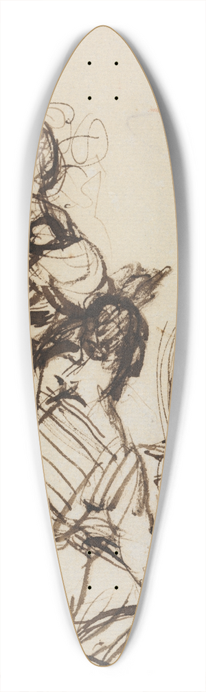 Benjamin Robert Haydon - Study For, Christs Entry into Jerusalem.. 39.3 inch art pintail longboard deck