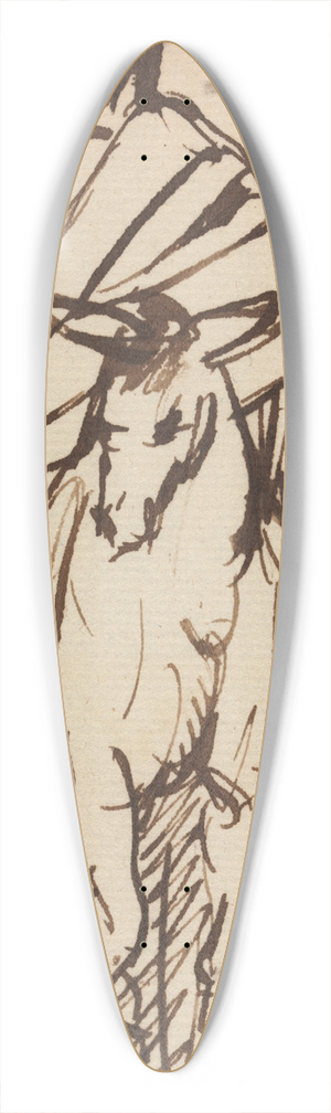 Benjamin Robert Haydon - Study For, Christs Entry into Jerusalem 2 39.3 inch art pintail longboard deck
