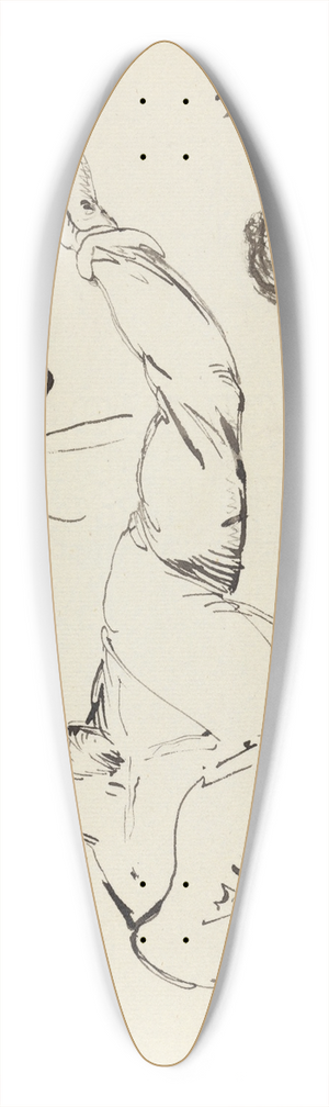 Benjamin Robert Haydon - Study of a Man with Outstretched Arm 39.3 inch art pintail longboard deck