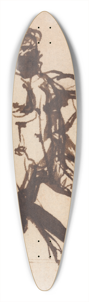 Benjamin Robert Haydon - Study of a Nude Male 39.3 inch art pintail longboard deck