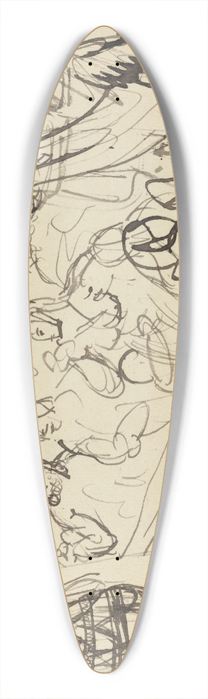 Benjamin Robert Haydon - Study of the Resurrection of Lazarus.. 39.3 inch art pintail longboard deck