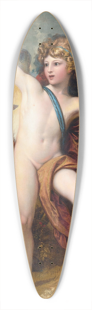 Benjamin West - Cupid Releasing Two Doves 39.3 inch art pintail longboard deck