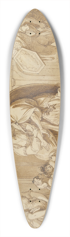 Benjamin West - Hector taking leave of Andromache; the Fright of Astyanax 39.3 inch art pintail longboard deck