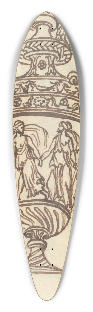 Benjamin West - Study of a Vase 39.3 inch art pintail longboard deck