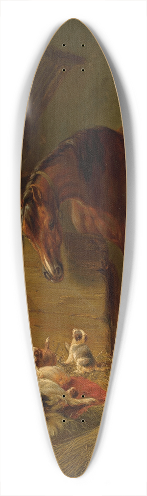 Benno Raffael Adam - In the barn 39.3 inch art pintail longboard deck