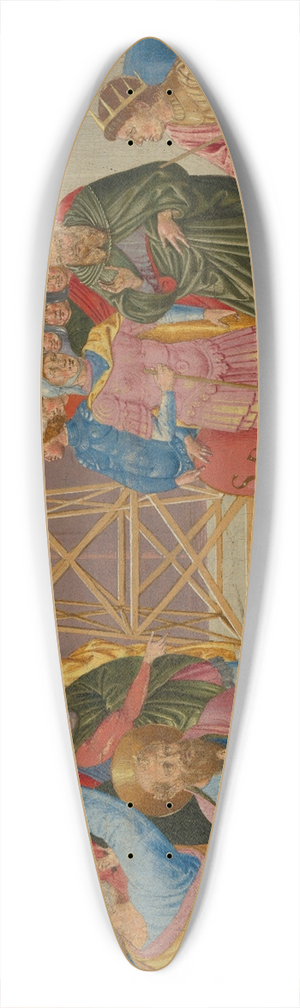 Benozzo Gozzoli - Saint Peter and Simon Magus 39.3 inch art pintail longboard deck