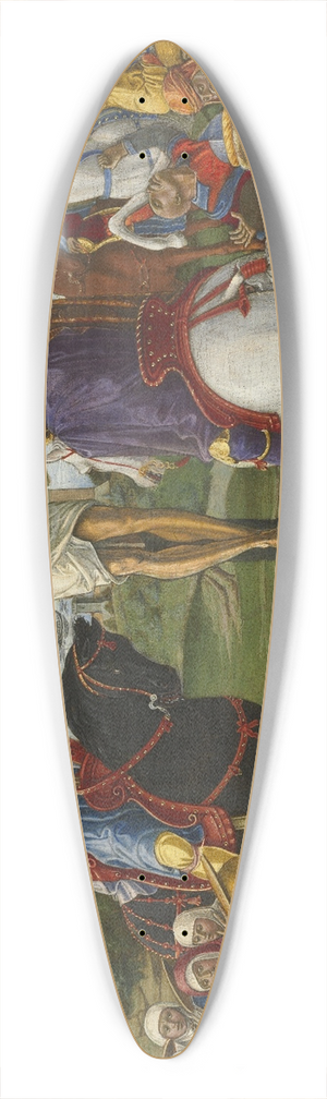 Benvenuto di Giovanni - The Crucifixion 39.3 inch art pintail longboard deck