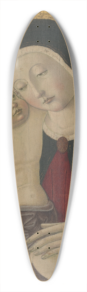 Benvenuto di Giovanni - Virgin andChild 39.3 inch art pintail longboard deck