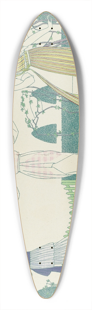 Bernard Boutet de Monvel - Les yeux innocents 39.3 inch art pintail longboard deck