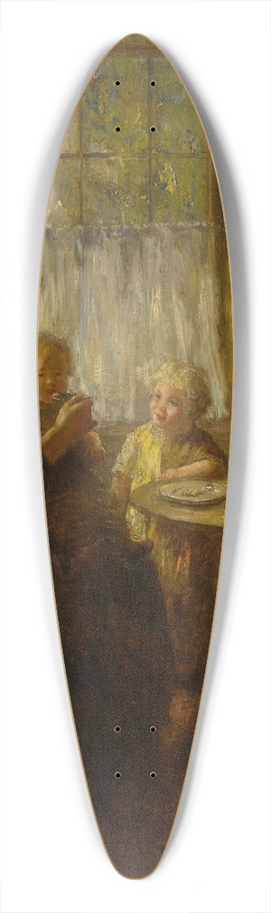 Bernard de Hoog - Mother Feeding Her Child 39.3 inch art pintail longboard deck