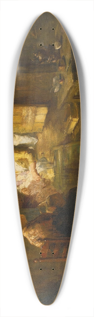 Bernard de Hoog - The newborn baby 39.3 inch art pintail longboard deck