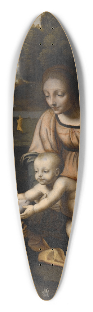 Bernardino Luini - Madonna And Child With St. John The Baptist And The Lamb 39.3 inch art pintail longboard deck