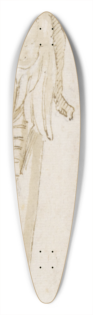 Bernardino Poccetti - Design for Pointed Utensil with an Egyptian Style Figure on the Handle 39.3 inch art pintail longboard deck