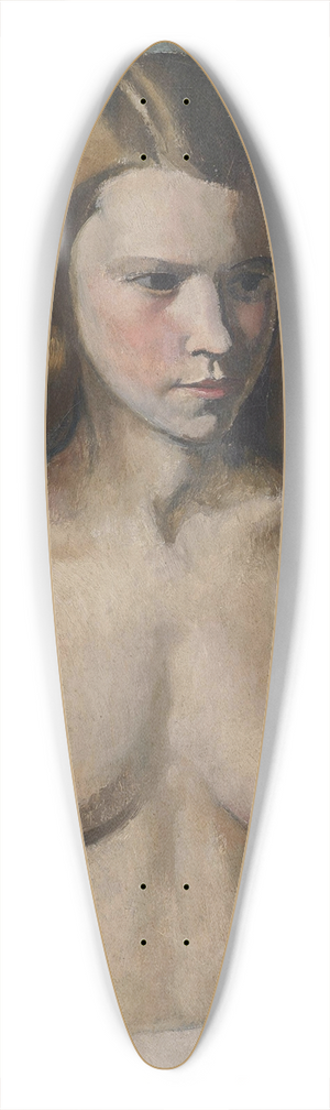 Bernard Meninsky - Seated nude 39.3 inch art pintail longboard deck