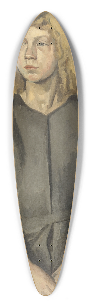 Bernard Meninsky - The Cockney Girl 39.3 inch art pintail longboard deck