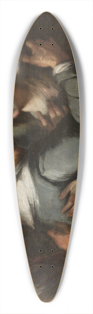 Bernardo Strozzi - Visitation 39.3 inch art pintail longboard deck