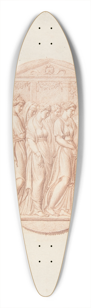Bernard Picart - Figures before an Altar 39.3 inch art pintail longboard deck