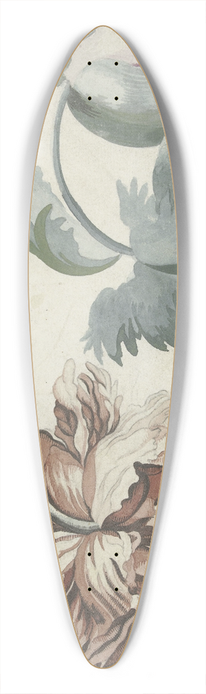 Bernard Picart - Papavers 39.3 inch art pintail longboard deck