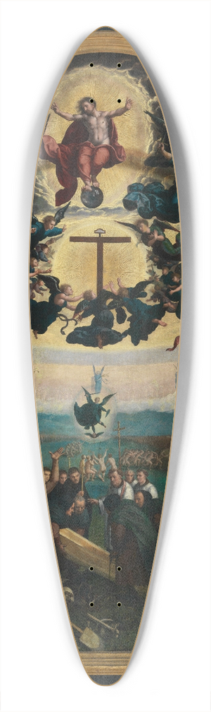 Bernard van Orley - The Last Judgement and the Seventh Act of Mercy; Burying the Dead 39.3 inch art pintail longboard deck