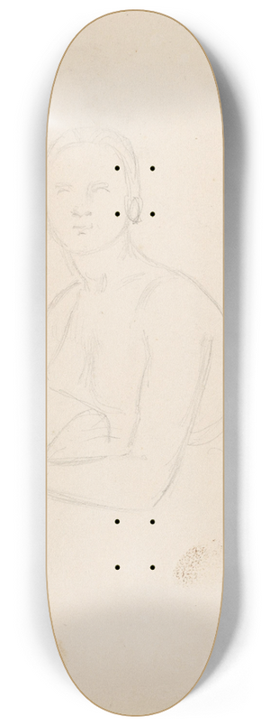 Adolph Tidemand - Female figure 8.25 inch art skate deck Adolph Tidemand - Female figure 8.25 inch art skate deck