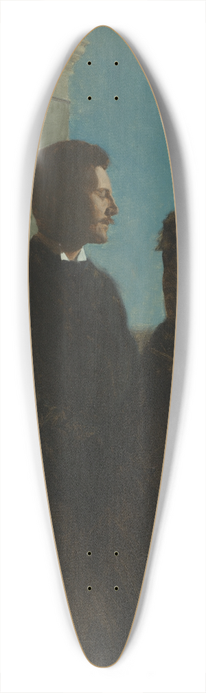 Bernhard sterman - Double portrait of Bernhard and Emil sterman 39.3 inch art pintail longboard deck Bernhard sterman - Double portrait of Bernhard and Emil sterman 39.3 inch art pintail longboard deck