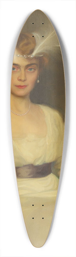 Bernhard sterman - Portrait of Hilda sterman 39.3 inch art pintail longboard deck